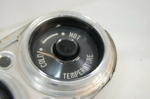1956 Plymouth Belvedere gas temperature gauges in dash cluster Mopar