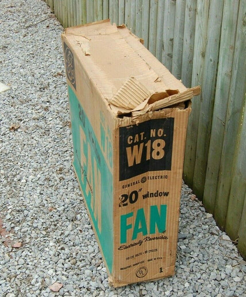 Vintage Rare General Electric fan 20'' window mount Metal Fan reversible fan
