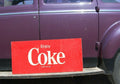 Vintage Enjoy Coke Store Sign 35" x 16" Coca Cola Advertisement