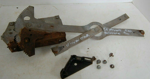 1956 2-DOOR PLYMOUTH BELVEDERE Right side rear Manual Window Regulator
