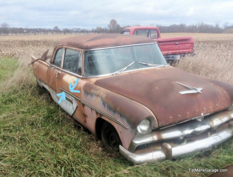1956 2-door Plymouth Belvedere Right Side Door Trim Center Exterior MOPAR