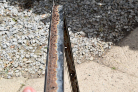 1958 58 Oldsmobile super 88 door frame molding window track Right Passenger 9034