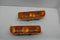 Jeep Cherokee 97 01 Front Turn Signal Marker Lights Lens Parking Amber Pair 9605