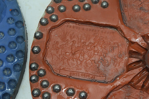 Lot of 14 12" Spin Casting Molds Belt Buckles Various Designs eagle bell 11759