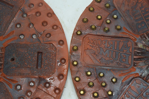 Lot of 14 12" Spin Casting Molds Belt Buckles Various Designs eagle bell 11759