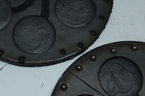 Lot of 14 12" Spin Casting Molds Belt Buckles Various Designs eagle bell 11759