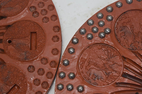 Lot of 14 12" Spin Casting Molds Belt Buckles Various Designs eagle bell 11759