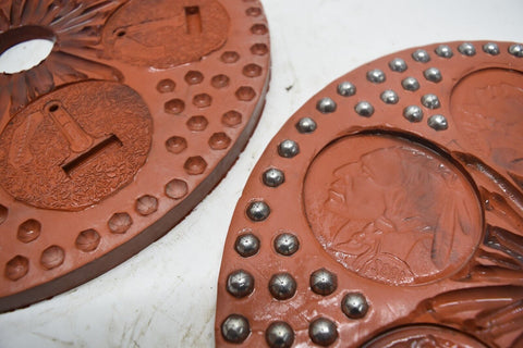 Lot of 16 12" Spin Casting Molds Belt Buckles Various Designs train eagle 11766