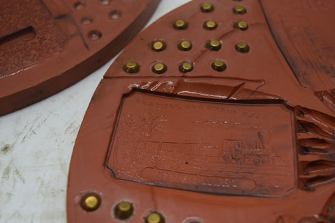 Lot of 16 12" Spin Casting Molds Belt Buckles Various Designs train eagle 11766