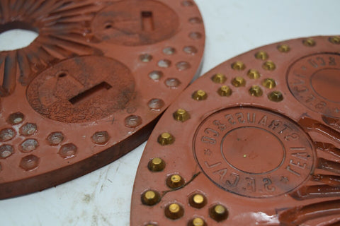 Lot of 16 12" Spin Casting Molds Belt Buckles Various Designs train eagle 11766