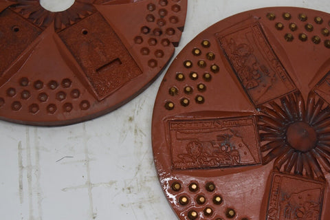 Lot of 16 12" Spin Casting Molds Belt Buckles Various Designs train eagle 11766