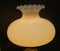 Vintage Large Milk Type Glass Ruffled Edge Globe Lamp Antique Lighting Decor