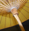 Antique Canvas Umbrella Bamboo Parasol Wood Handle Hand Crafted Unique