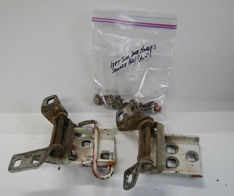 1973-1987 Chevy GMC Big Block Truck Left Driver Side Front Door Hinges Pair