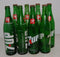 8 Vintage 7-Up Soda Pop BottleS Glass 16 fl. oz. 70'S GREEN GLASS CRAFTING DECOR