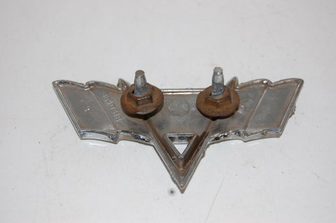 1967 CHEVROLET IMPALA V CROSS FLAG EMBLEM W/ PINS ORNAMENT CAMARO NOVA