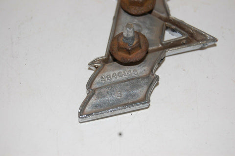 1967 CHEVROLET IMPALA V CROSS FLAG EMBLEM W/ PINS ORNAMENT CAMARO NOVA