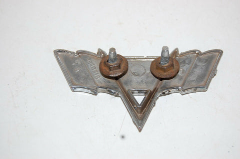 1967 CHEVROLET IMPALA V CROSS FLAG EMBLEM W/ PINS ORNAMENT CAMARO NOVA