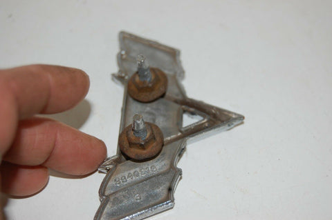 1967 CHEVROLET IMPALA V CROSS FLAG EMBLEM W/ PINS ORNAMENT CAMARO NOVA