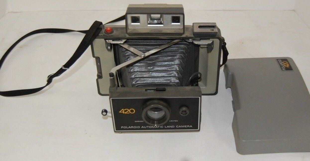 Polaroid 420 Camera Vintage Polaroid Camera Set 420, Case, Flash