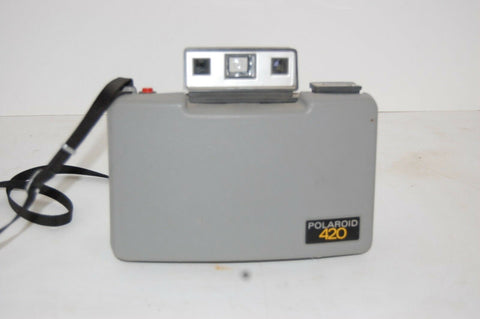 Vintage Polaroid 420 Land Camera w. Original Manual and Focused Flash