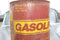VINTAGE METAL GASOLINE CAN 5 GAL MAN CAVE GAS STATION GARAGE SHOP DECOR W/ SPOUT