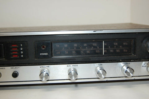 Montgomery Ward Airline AM/FM Stereo 8 Track Player 5958 POWERS ON PARTS/ REPAIR