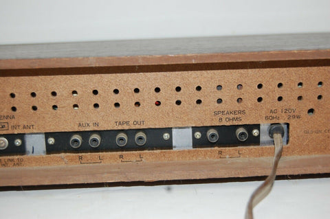 Montgomery Ward Airline AM/FM Stereo 8 Track Player 5958 POWERS ON PARTS/ REPAIR