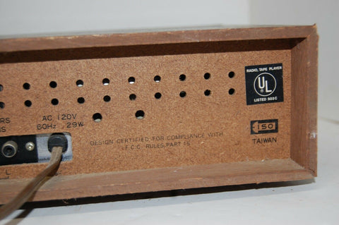 Montgomery Ward Airline AM/FM Stereo 8 Track Player 5958 POWERS ON PARTS/ REPAIR