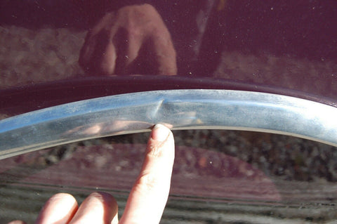 1956 Plymouth Belvedere 2 Door left side rear window Trim backside OEM Mopar 56