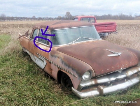 1956 Plymouth Belvedere RIGHT SIDE DOOR WINDOW TRIM MOLDING