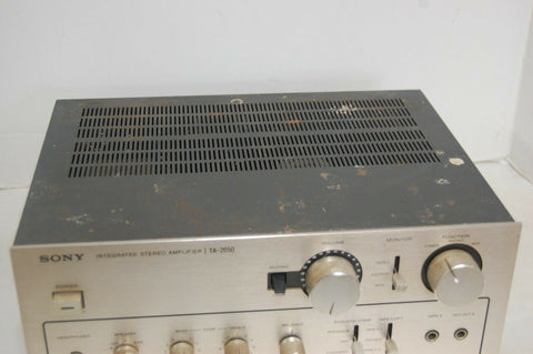 VINTAGE SONY TA-2650 INTEGRATED AMPLIFIER SILVER 1976 WORKS