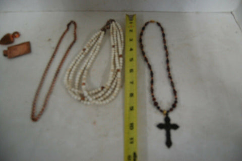 handmade necklace howlite beads/ brown jasper beads/ cooper pendants jewelry set