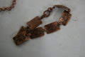 handmade necklace howlite beads/ brown jasper beads/ cooper pendants jewelry set