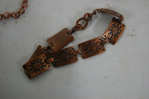 handmade necklace howlite beads/ brown jasper beads/ cooper pendants jewelry set