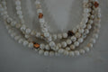 handmade necklace howlite beads/ brown jasper beads/ cooper pendants jewelry set