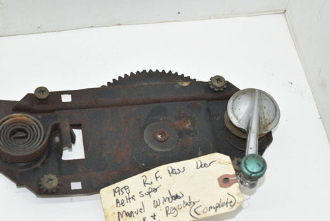 1958 58 super 88 window regulator Oldsmobile right Front passenger 8984