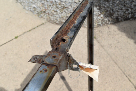 1958 58 Oldsmobile super 88 door frame molding window track Left driver 9035