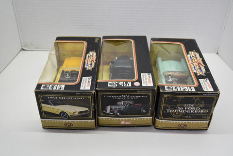 REDBOX MOTORMAX 1:24 Ford DIE-CAST 1964 MUSTANG 56 Thunderbird 1937 pickup 9103