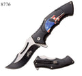 Master USA Folding Punisher Pocket Knife 8" Overall New MAN CAVE