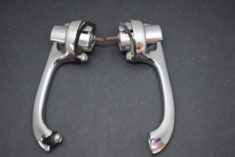 1957 57 Chevy left right pair exterior door handles Chevrolet OEM Bel Air 9543