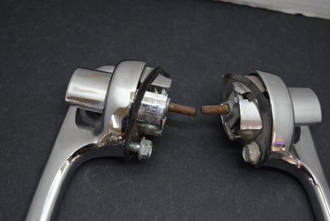 1957 57 Chevy left right pair exterior door handles Chevrolet OEM Bel Air 9543