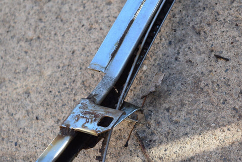 1958 58 Oldsmobile back door window super 88 left driver rear 9589