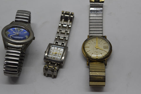 lot of 3 watches bulova f805083 aspect nyny 11275