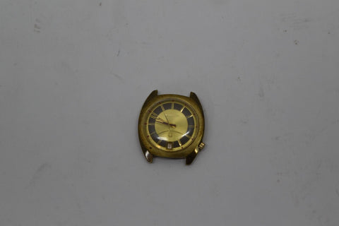 18k gold plated accutron Bulova Broken Glass Not Working For Repair e94959 11276