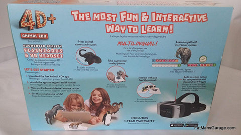ReTrak 4D+ Animal Zoo Flashards & Virtual Reality Headset Bundle Toys