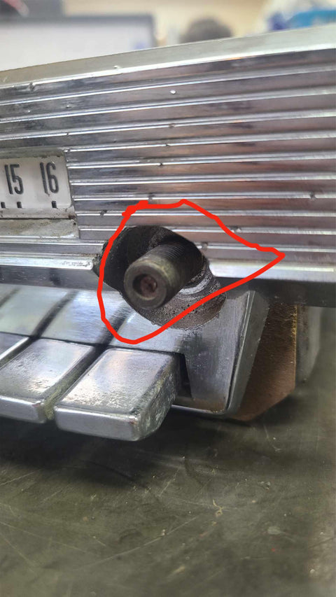 1958 1959 1960 FORD THUNDERBIRD AM RADIO STEREO BEZEL PLATE 58 59 60