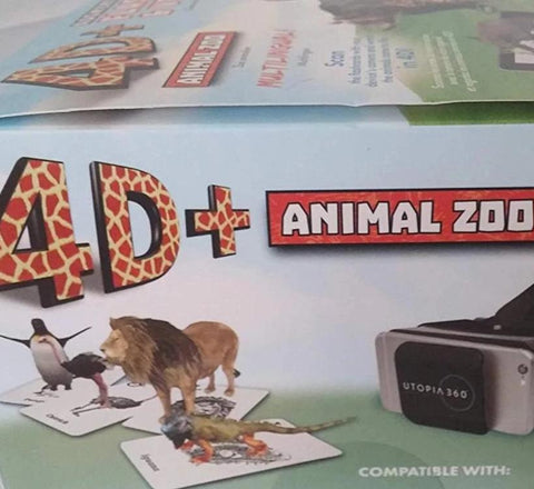 ReTrak 4D+ Animal Zoo Flashards & Virtual Reality Headset Bundle Toys