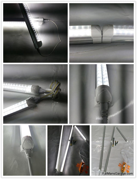 4 ft V-shaped 36 Watt LED Shop Light Fixture lighting