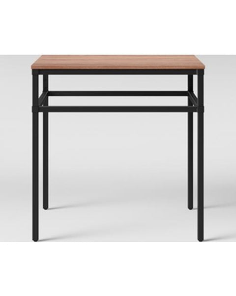 Ellsworth Wood/Metal Square Accent Table Threshold NEW Target Furniture Decor